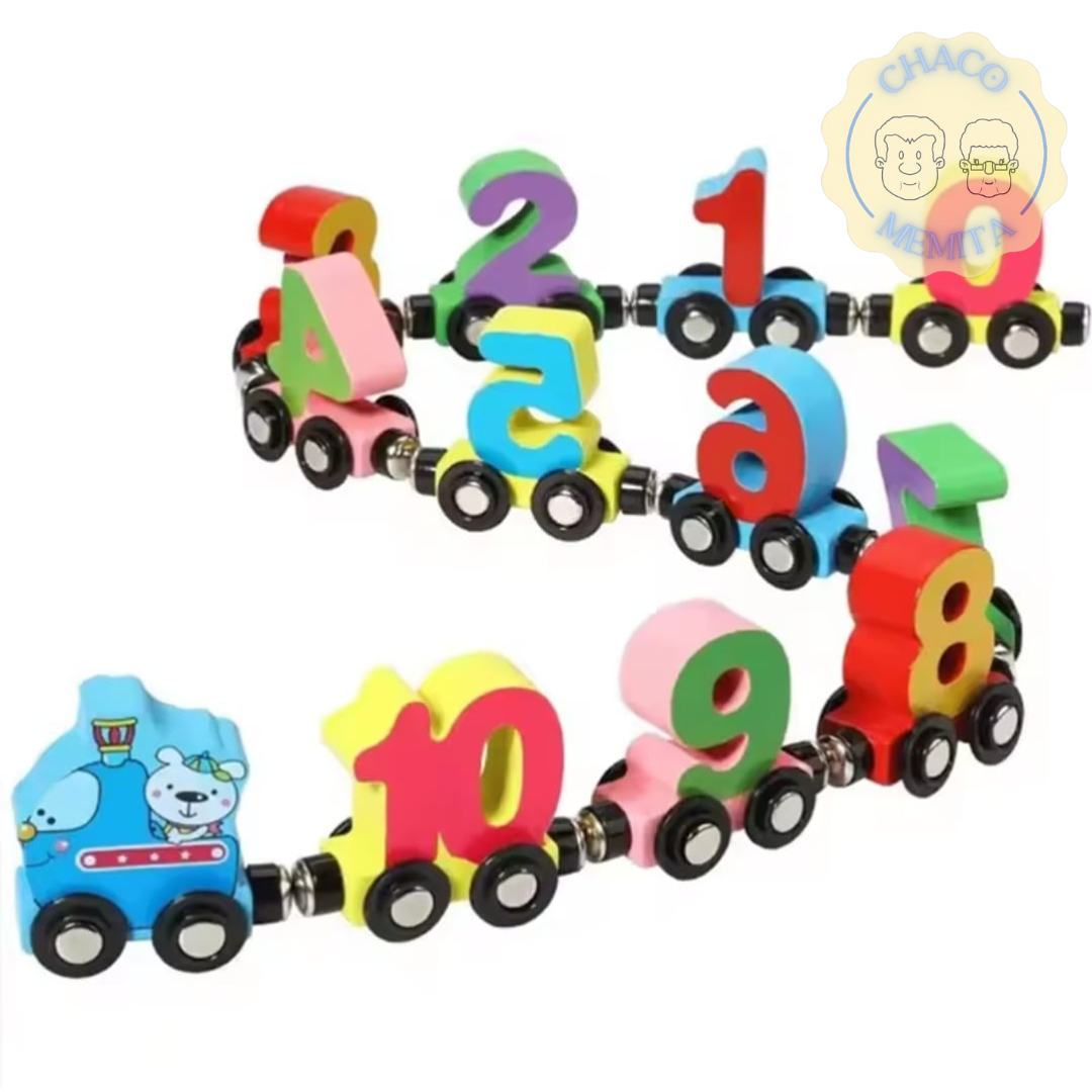 MagniRieles™ Juego De Tren Números Magnéticos