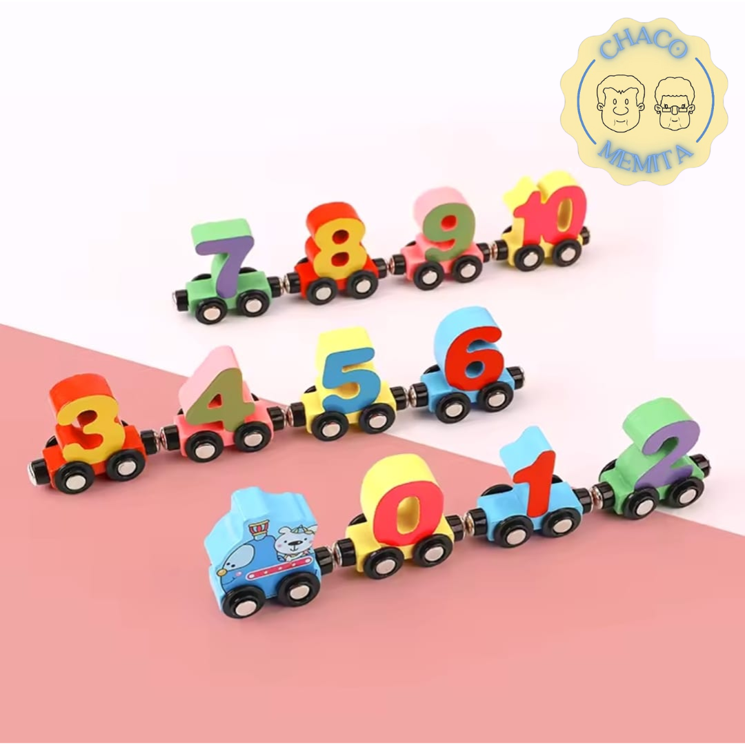 MagniRieles™ Juego De Tren Números Magnéticos