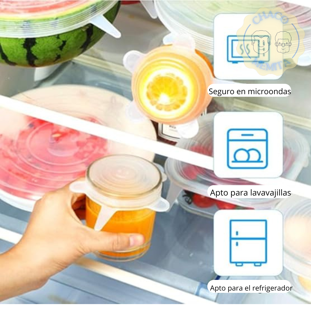 GripTop™ Tapas De Silicona Elástica Ajustable