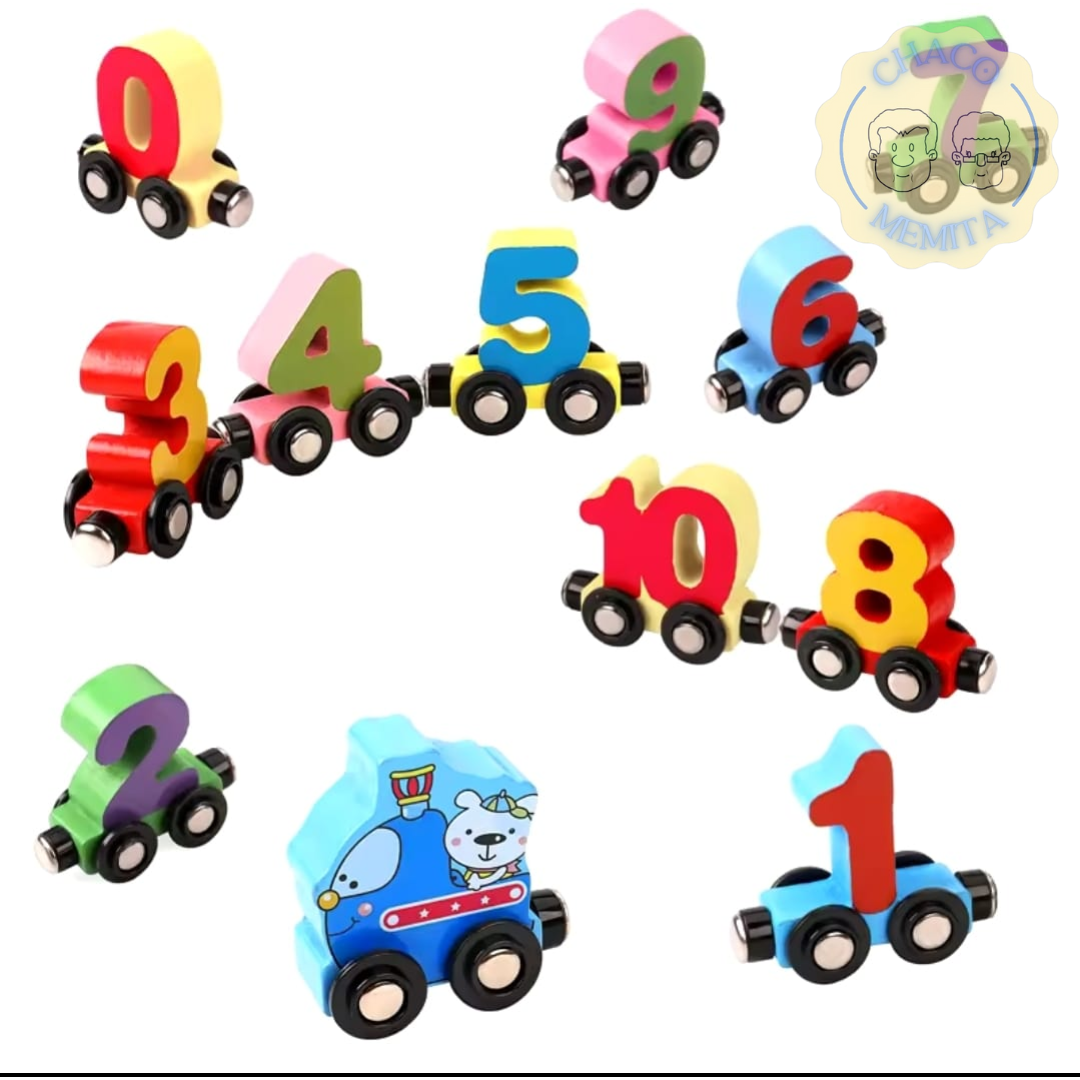 MagniRieles™ Juego De Tren Números Magnéticos