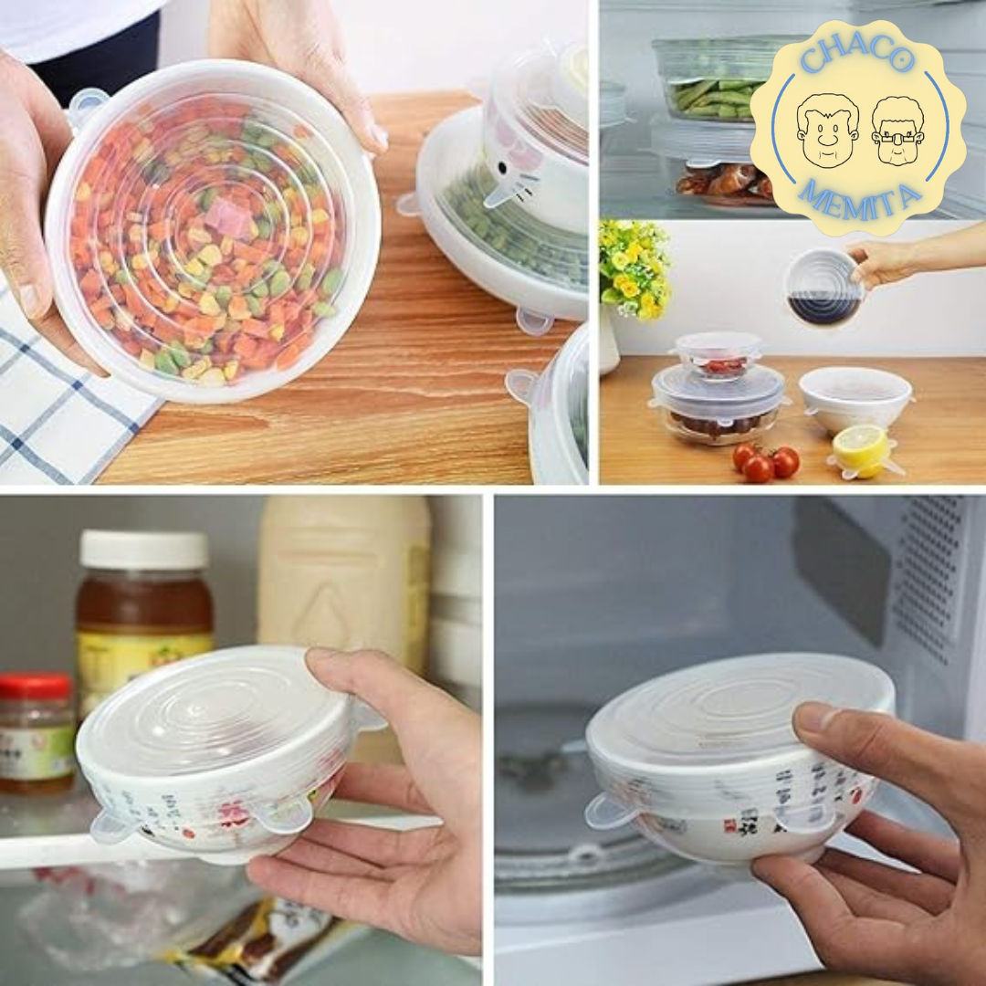 GripTop™ Tapas De Silicona Elástica Ajustable