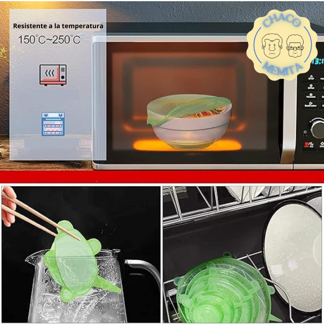 GripTop™ Tapas De Silicona Elástica Ajustable