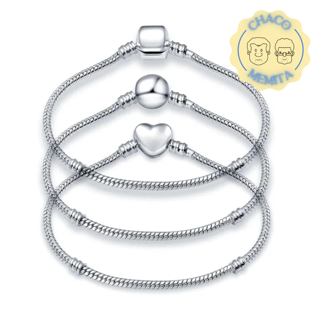 ELEGANCIA ESMERALDA™ Pulsera de plata mujer